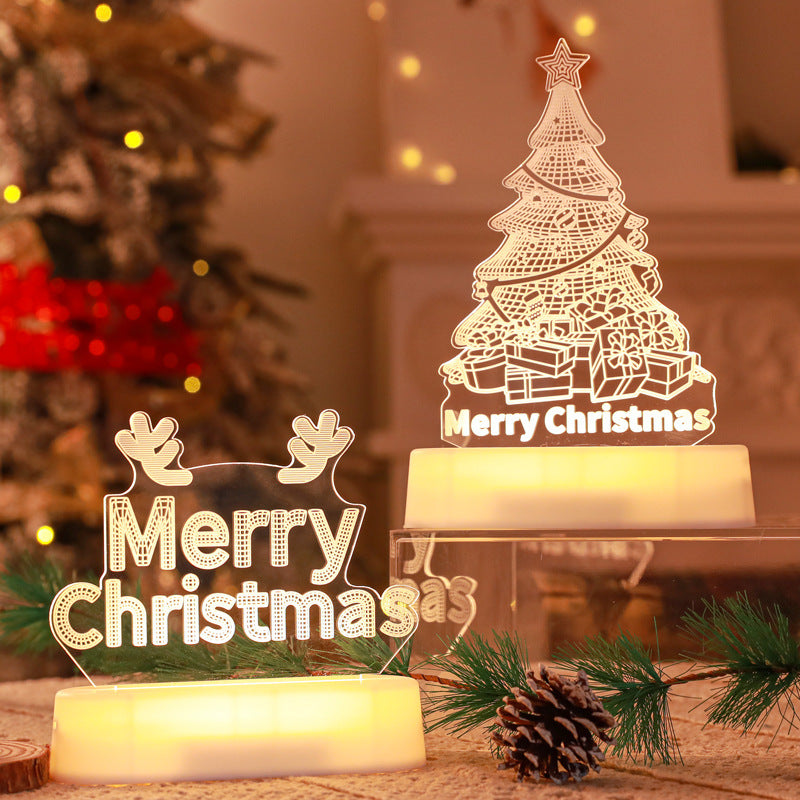 3D Acrylic LED Christmas Night Light